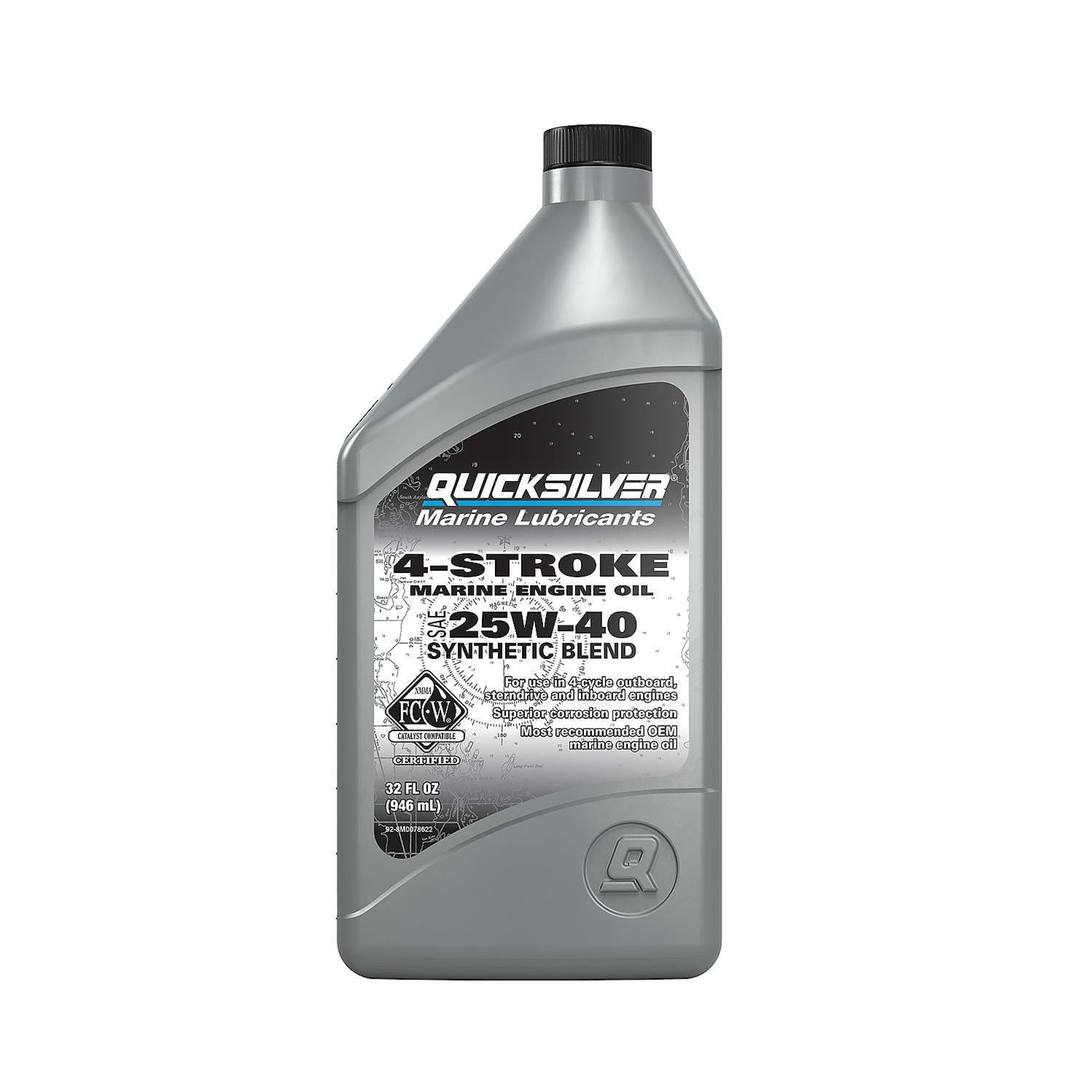 Quicksilver 8M0078622 Quicksilver 4-Stroke Marine Synthetic Blend