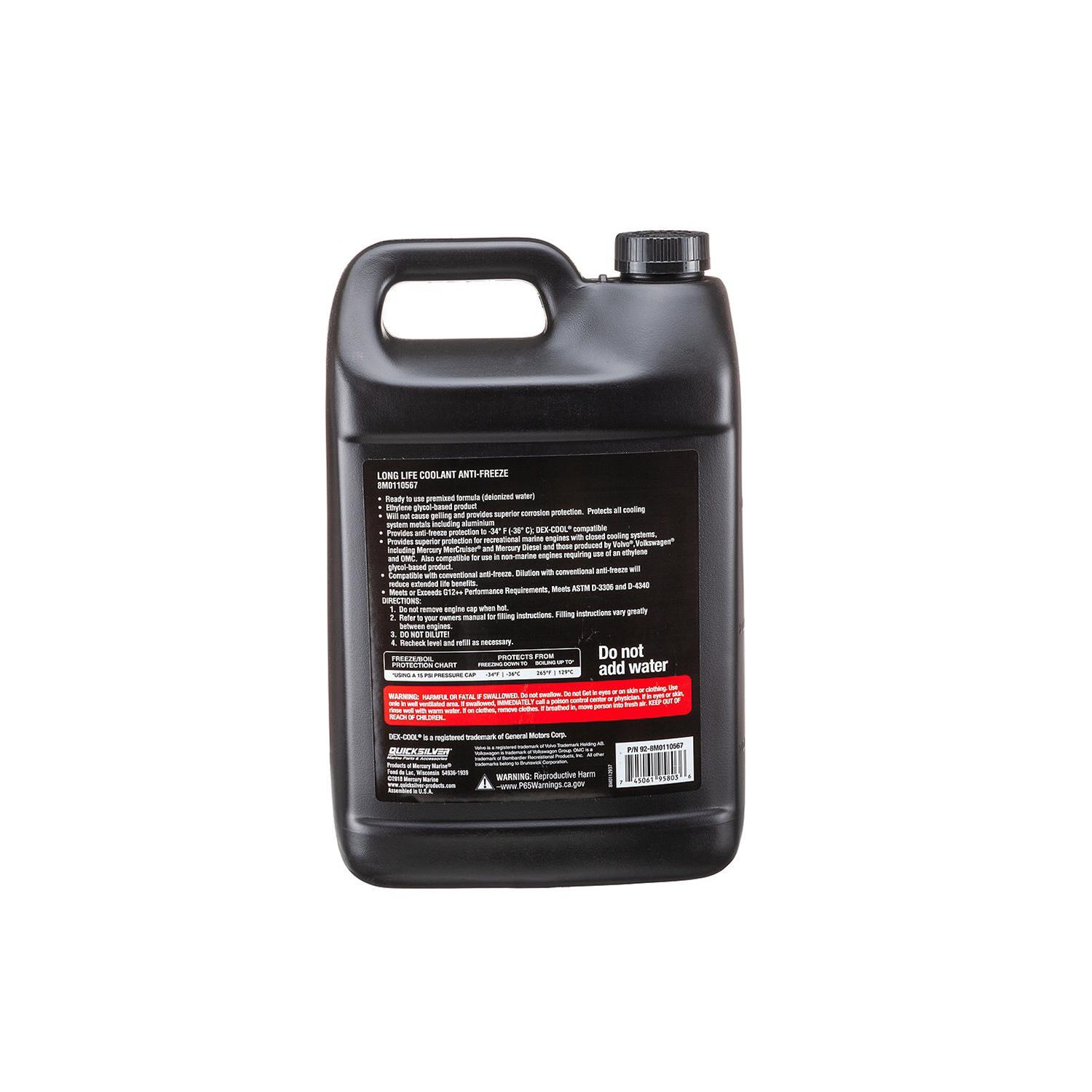 Quicksilver 8M0110567 Quicksilver Long Life Coolant Antifreeze