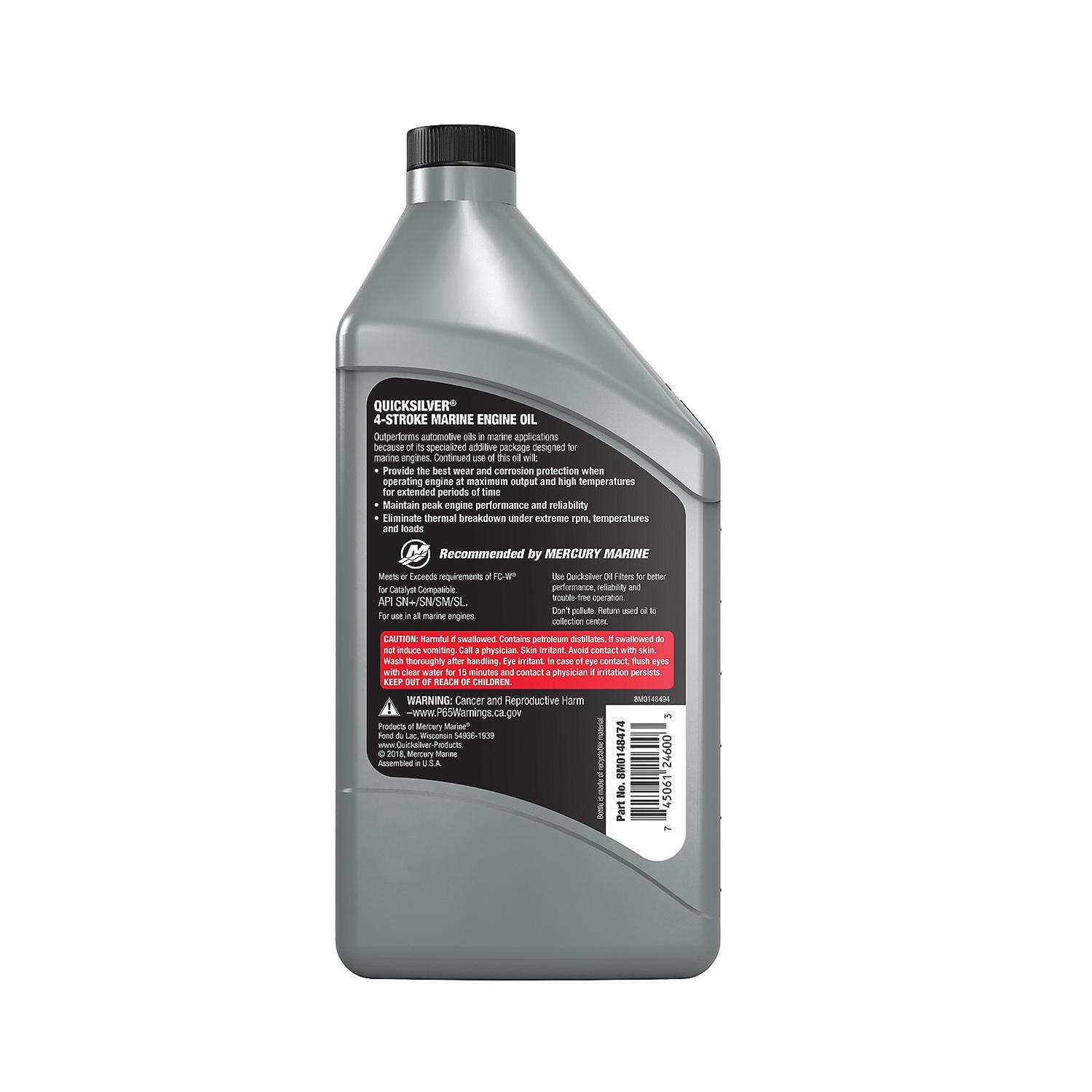 Quicksilver 8M0148474 Quicksilver 4-Stroke Marine Synthetic Engine