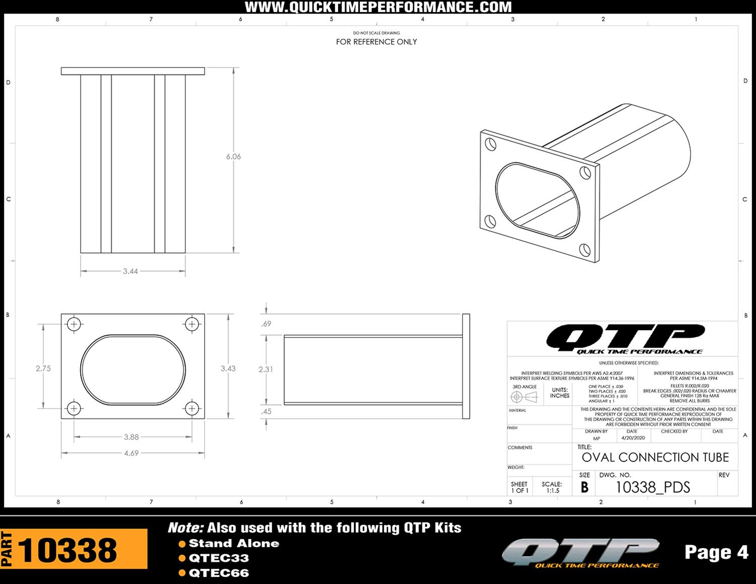 Quick Time Performance QTEC66 Quick Time Performance Oval Electric ...