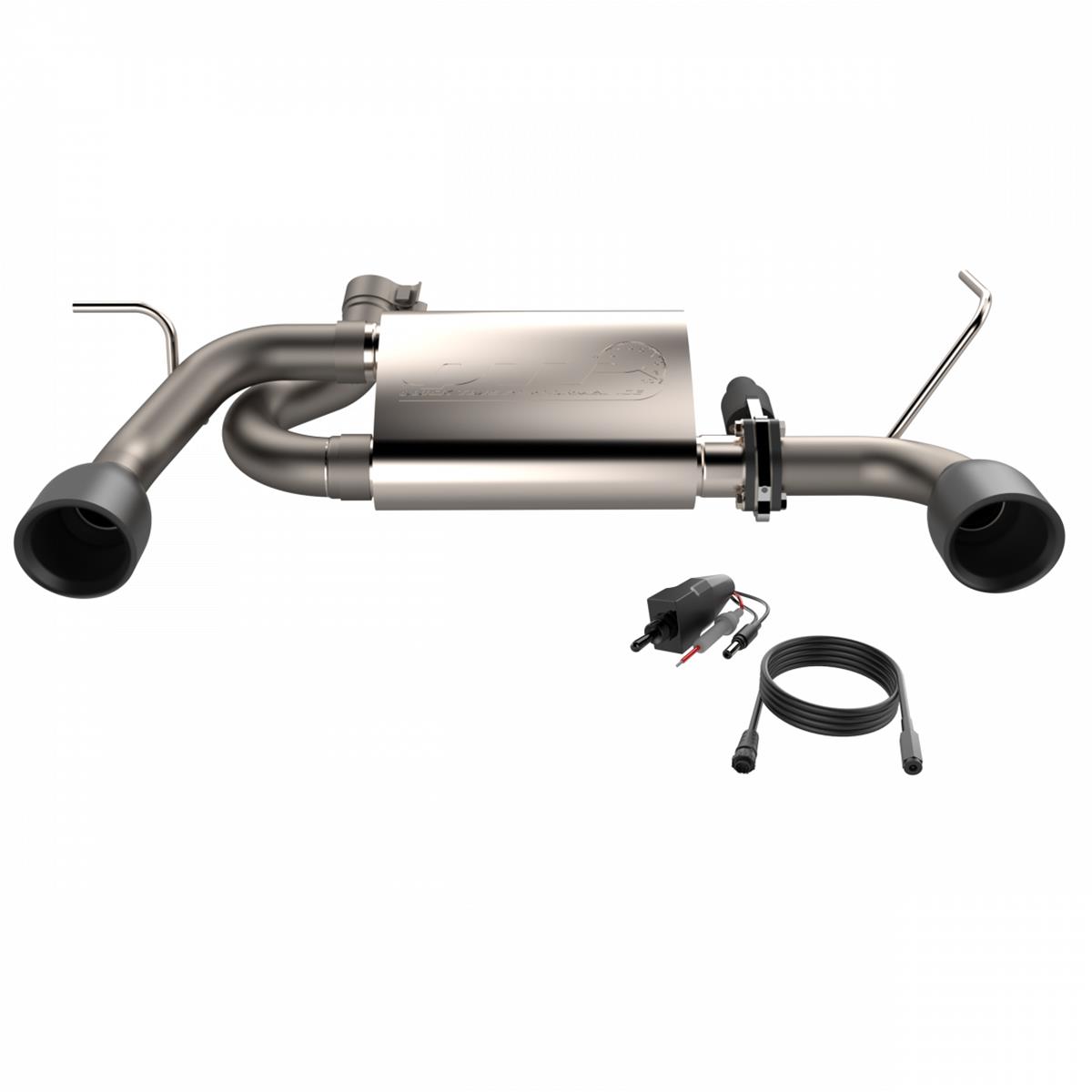QTP 2007-2018 Jeep Wrangler JK QTP Screamer Axle Back Black Tips thumbnail 4