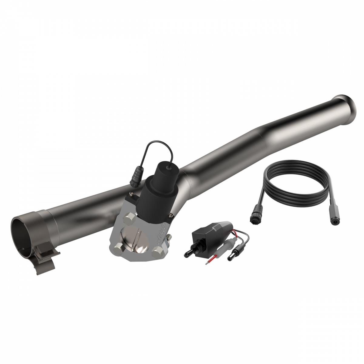 QTP 2018-2024 Jeep Wrangler JL 3.6L QTP Aggressor Cutout Pipe thumbnail 3