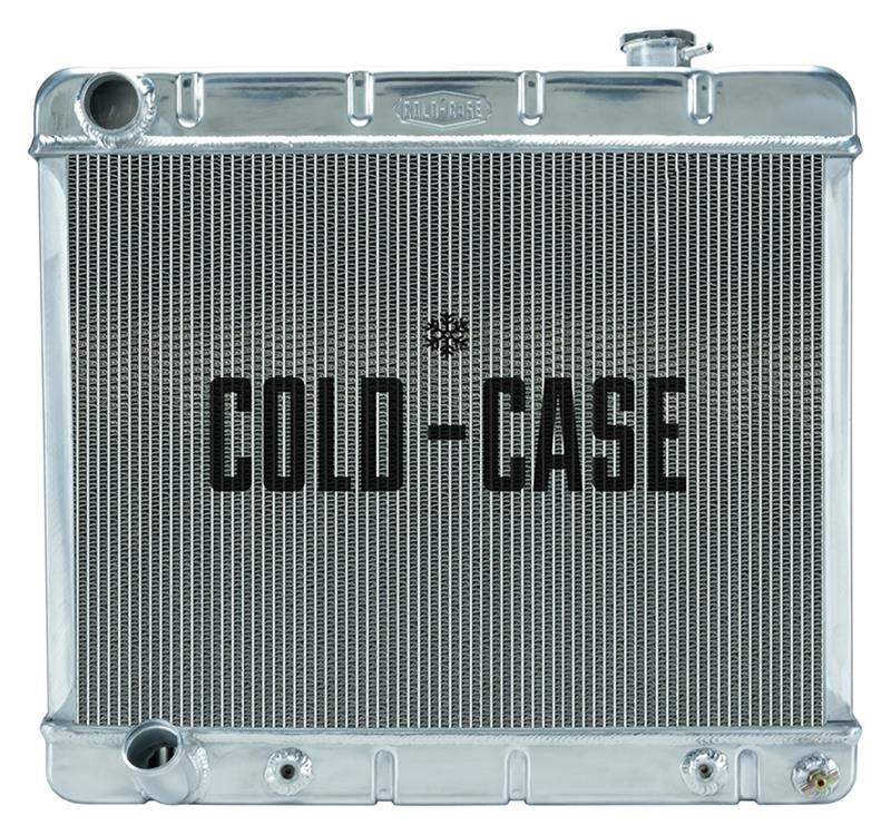 Cold Case Performance Aluminum Radiators CHD922A Radiator, Performance, Aluminum, Polished, Downflow, 2 Row, Transmission Cooler, Cadillac, Each