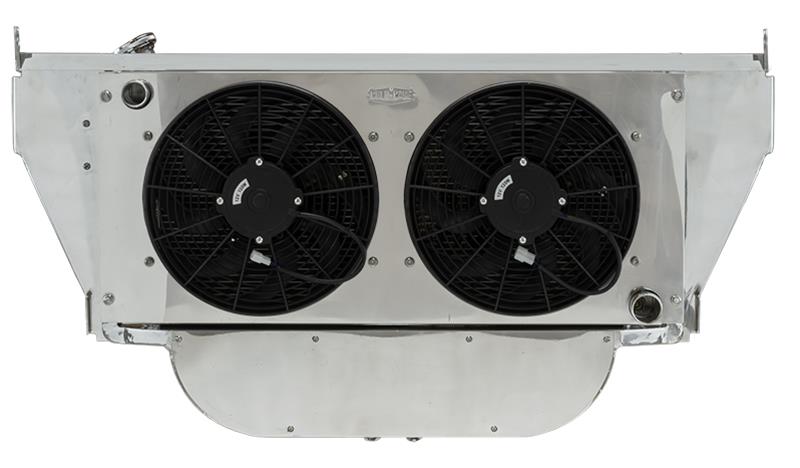 Cold Case Radiator Support Module Kits CHT56355K Radiator, Performance, Module, Aluminum, Brushed, Crossflow, 2 Row, Dual 14 in. Fan, Chevrolet, Kit
