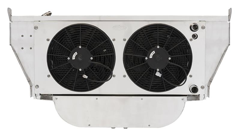 Cold Case Radiator Support Module Kits for 1956 BEL AIR, ONE-FIFTY SERIES, TWO-TEN SERIES - CHT56356LS Radiator, Performance, Module, Aluminum, Satin Brushed, Crossflow, 2 Row, Dual 14 in. Fan, LS Conversion, Chevrolet, Kit