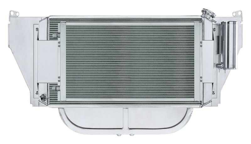 Cold Case Radiator Support Module Kits for 1957 BEL AIR, ONE-FIFTY SERIES, TWO-TEN SERIES - CHT56357K Radiator, Performance, Module, Aluminum, Satin Brushed, Crossflow, 2 Row, Dual 14 in. Fan, Chevrolet, Kit thumbnail 2