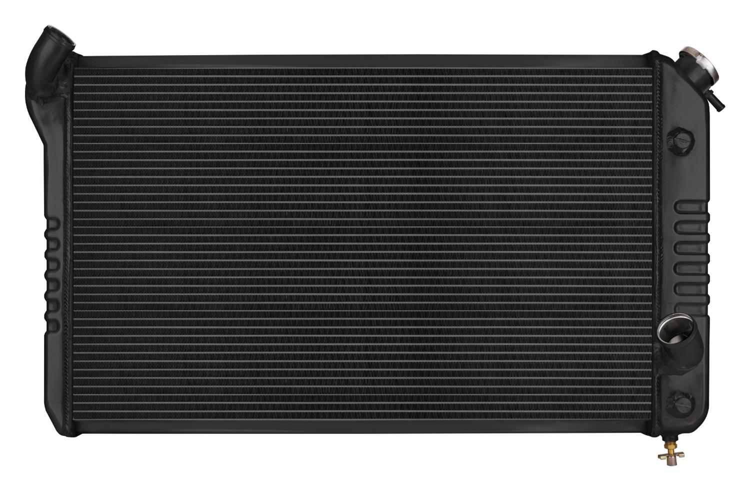 Cold Case Night Rider Series Performance Aluminum Radiators CHV716AB Radiator, Performance, Aluminum, Black, Crossflow, 2 Row, Transmission Cooler, Chevy, Corvette, Each thumbnail 2