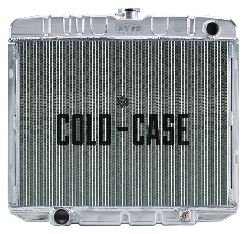 Cold Case Performance Aluminum Radiators for 1966-1967 FAIRLANE - FOF585 Radiator, Performance, Aluminum, Polished, Downflow, 2 Row, Ford, Fairlane, Each