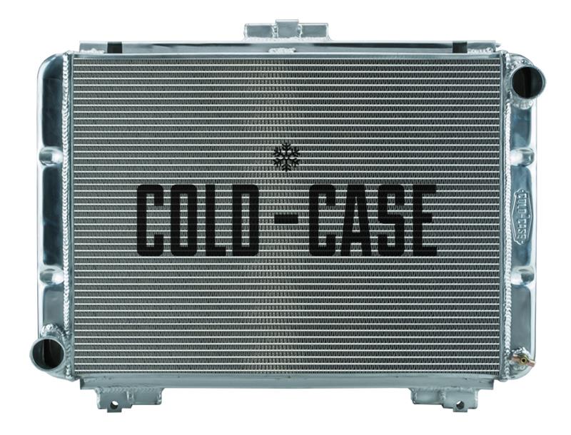 Cold Case Performance Aluminum Radiators for 1964 GALAXIE - FOG581 Radiator, Performance, Aluminum, Polished, Crossflow, 2 Row, Ford, Each