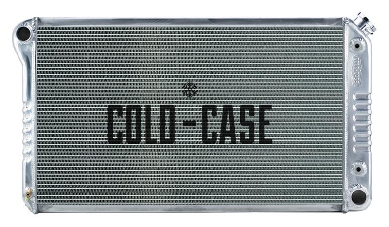 Cold Case Performance Aluminum Radiators GMA43A Radiator, Performance, Aluminum, Polished, Crossflow, 2 Row, Transmission Cooler, Buick, Oldsmobile, Each