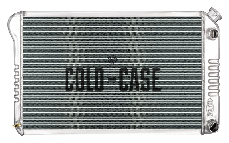 Cold Case Performance Aluminum Radiators GMG544-5 Radiators, LS Swap Style, Aluminum, Crossflow, Dual Row, Right Side Inlet/Outlet, 1.5 in. Diameter Hoses, Buick, Chevy, Oldsmobile, Pontiac, Each