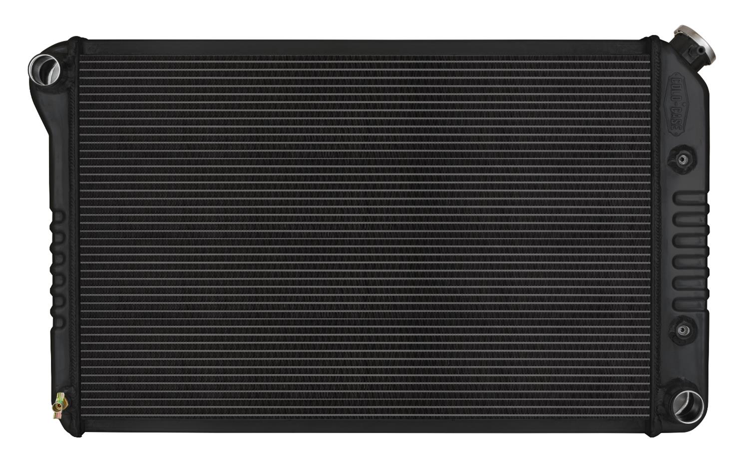 Cold Case Night Rider Series Performance Aluminum Radiators GMG544AB Radiator, Performance, Aluminum, Black, Crossflow, 2 Row, Transmission cooler, Buick Regal, Non-turbo, Each thumbnail 2