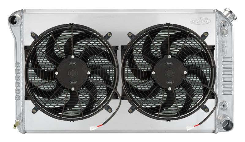 Cold Case Performance Aluminum Radiators GMT556A-1SK Radiator, Aluminum, Crossflow, Fans, Auto, Chevy, GMC, Kit