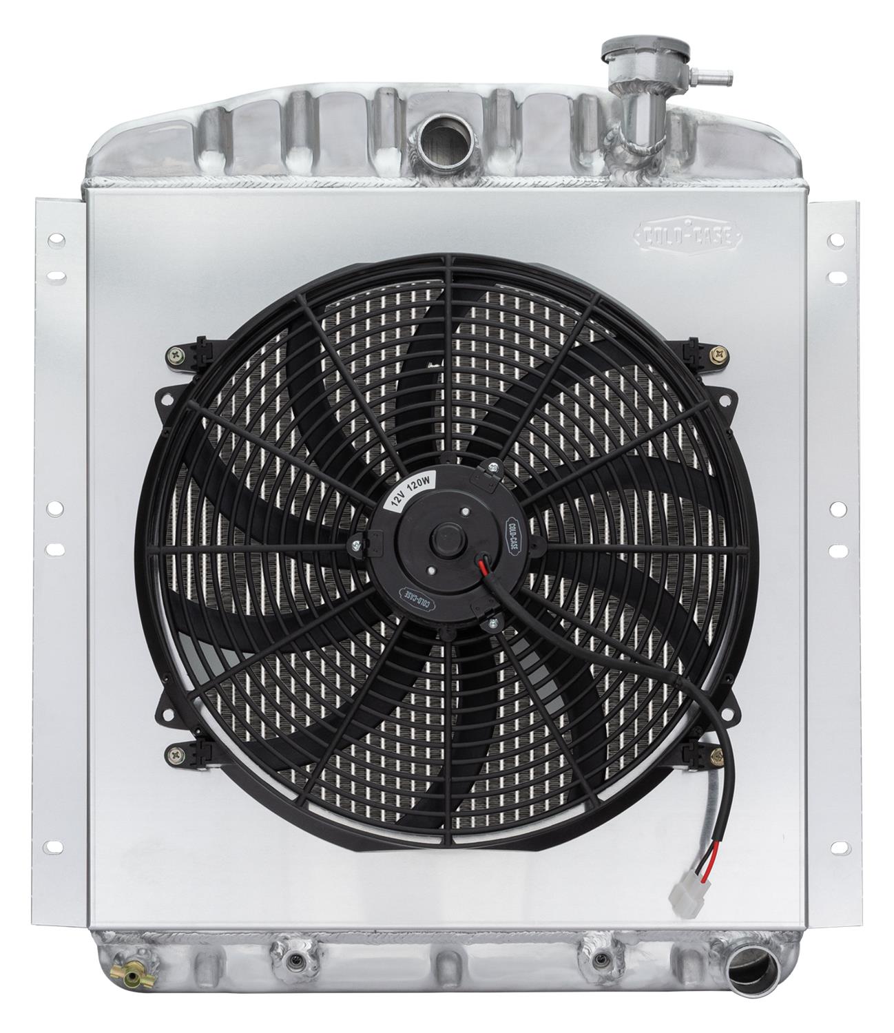 Cold Case Radiators GMT559AK 48-54 GMC Truck Aluminum Radiator 16 inch Fan Kit Radiator
