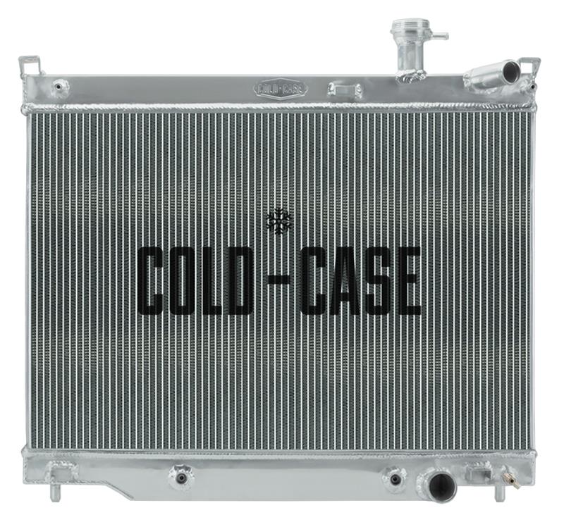 Cold Case Performance Aluminum Radiators GMT573A Radiator, Performance, Aluminum, Polished, Downflow, 2 Row, Transmission Cooler, Chevy, Each