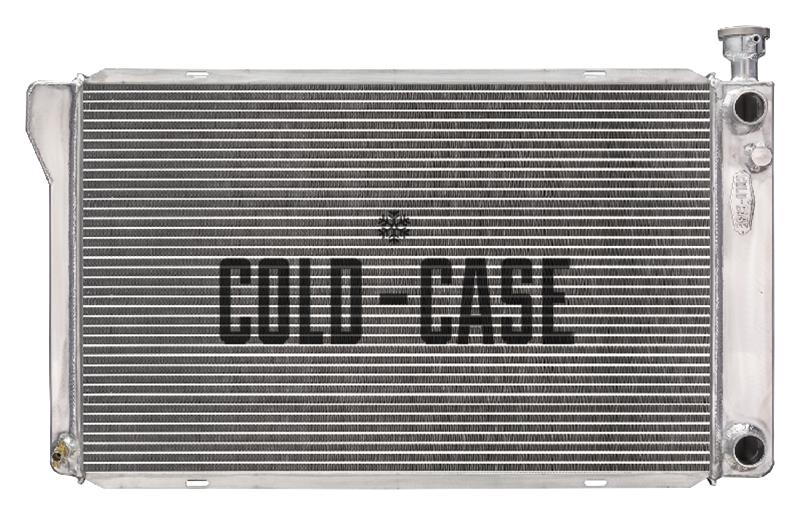 Cold Case Performance Aluminum Radiators GMT580 Radiator, Performance, Aluminum, Polished, Crossflow, 2 Row, LS Swap, Cadillac, Chevrolet, Cadillac, Each