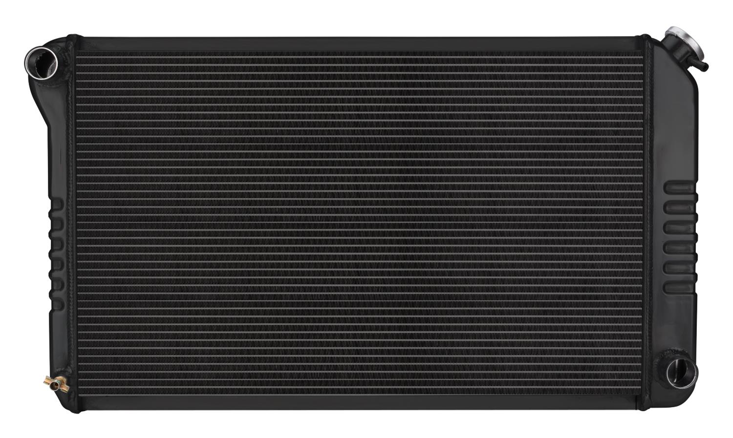 Cold Case Night Rider Series Performance Aluminum Radiators for 1970-1981 FIREBIRD - GPF18B Radiator, Performance, Aluminum, Black, Crossflow, 2 Row, V8, Pontiac, Each thumbnail 2