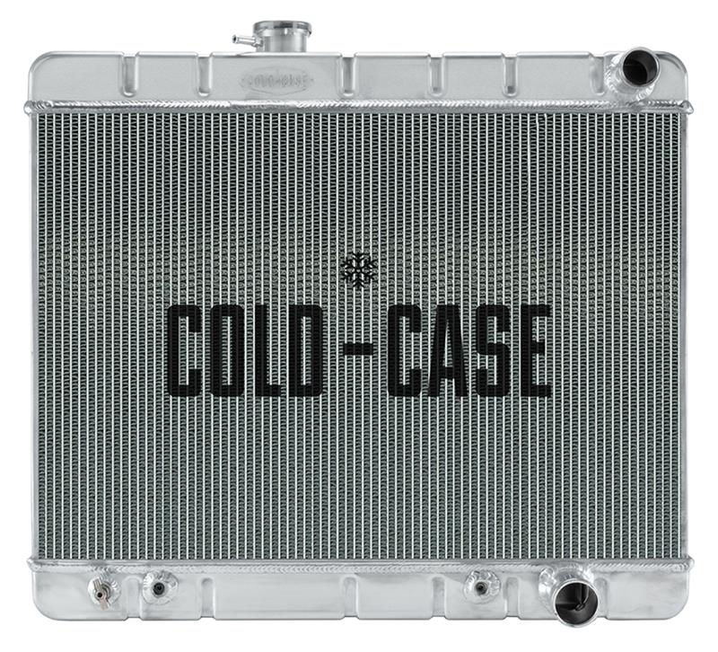 Cold Case Performance Aluminum Radiators for 1964-1965 GTO, LEMANS, TEMPEST - GPG22 Radiator, Performance, Aluminum, Polished, Downflow, 2 Row, Pontiac, Each