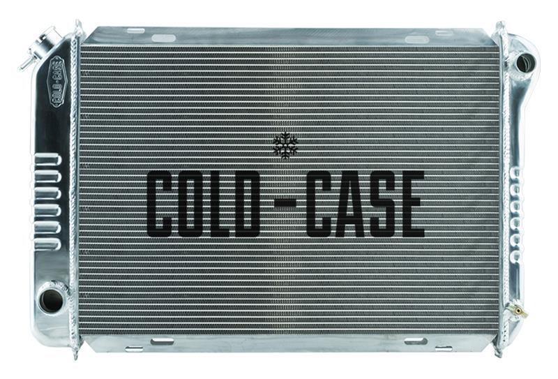 Cold Case Performance Aluminum Radiators for 1987-1993 MUSTANG - LMM570-1 Radiator, Performance, Aluminum, Polished, Crossflow, 2 Row, Ford, Mustang, Each