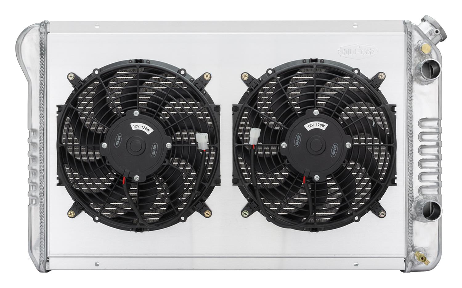 Cold Case Radiators LMP590-5K 82-92 Camaro Firebird LS Swap Radiator With Dual 12 Inch Fan Kit Radiator