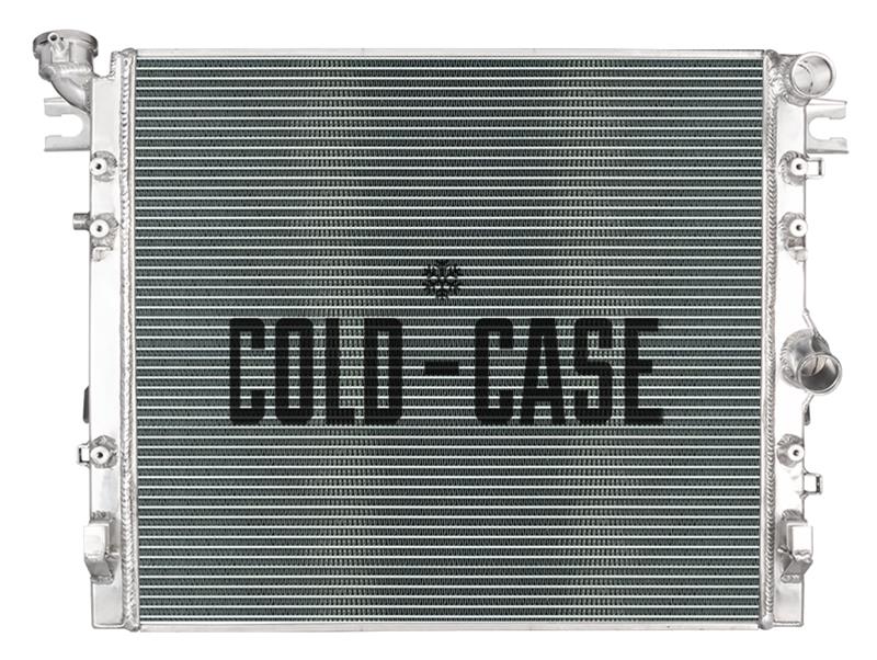 Cold Case Performance Aluminum Radiators for 2007-2017 WRANGLER, 2018 WRANGLER JK - MOJ995-5 Radiator, Performance, Crossflow, Aluminum, Polished, 2-row, Jeep, Engine Swap, Each