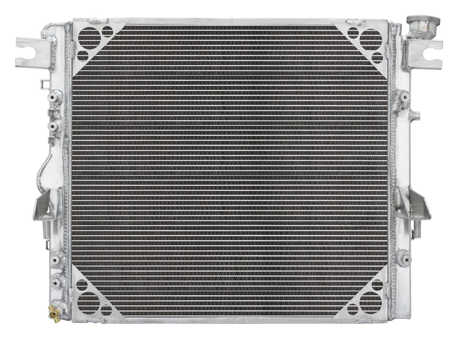 Cold Case Performance Aluminum Radiators MOJ995-7XD Radiator, Performance, Aluminum, Polished, Crossflow, Extruded Core, Jeep, JK, Engine Swap, Gen III Hemi, Each thumbnail 2