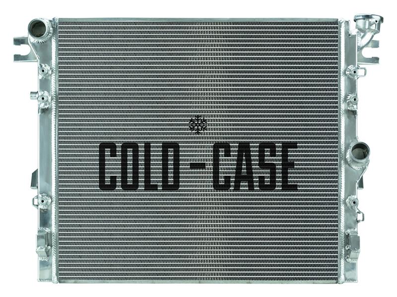 Cold Case Performance Aluminum Radiators for 2007-2017 WRANGLER, 2018 WRANGLER JK - MOJ995 Radiator, Performance, Aluminum, Polished, Crossflow, 2 Row, Jeep, Wrangler, Each