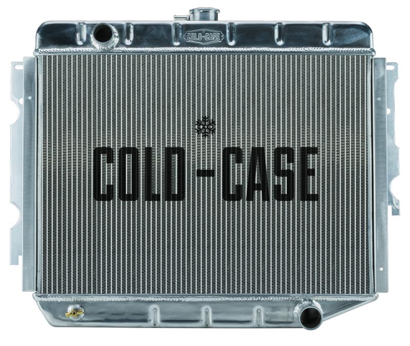 Cold Case Performance Aluminum Radiators MOP750 Radiator, Performance, Aluminum, Polished, Downflow, 2 Row, Dodge, Plymouth, Each
