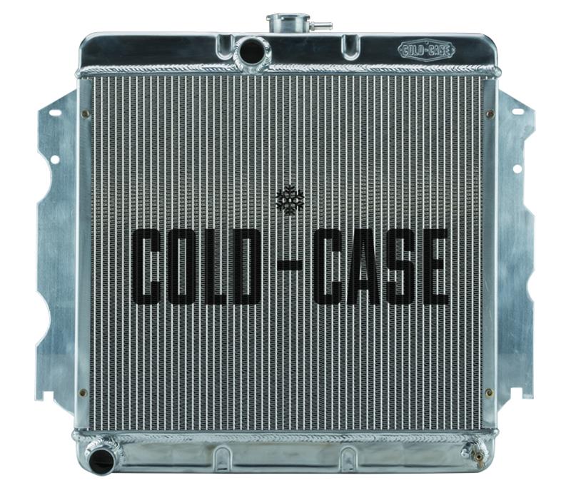 Cold Case Performance Aluminum Radiators MOP751 Radiator, Performance, Aluminum, Polished, Downflow, 2 Row, Dodge, Plymouth, Small Block, Each