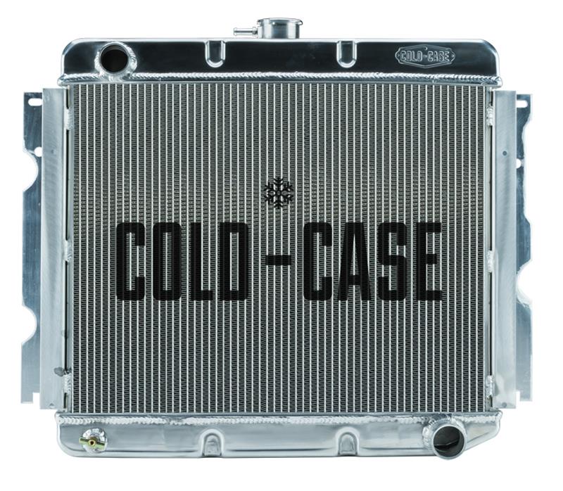Cold Case Performance Aluminum Radiators MOP752 Radiator, Performance, Aluminum, Polished, Downflow, 2 Row, Dodge, Plymouth, Big Block, Each