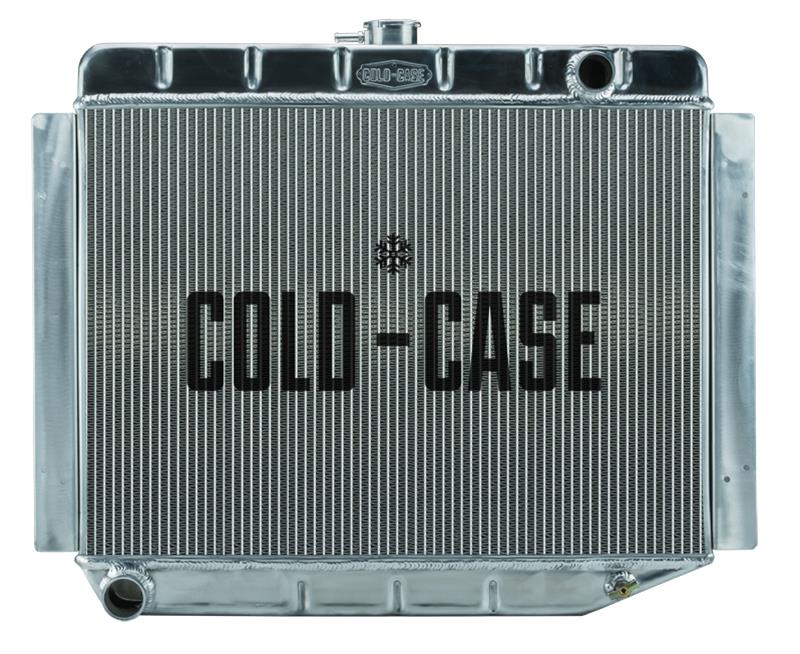 Cold Case Performance Aluminum Radiators MOP754 Radiator, Performance, Aluminum, Polished, Downflow, 2 Row, Dodge, Plymouth, Each