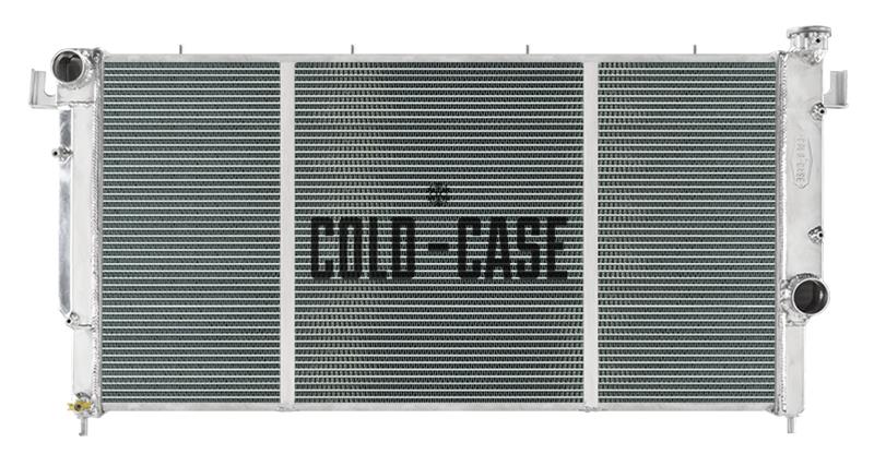 Cold Case Performance Aluminum Radiators for 1995-2002 RAM 2500, 1994-2002 3500 - MOT569A Radiator, Performance, Crossflow, Aluminum, Polished, 2-row, Transmission Cooler, Dodge, 5.9L Diesel, Each