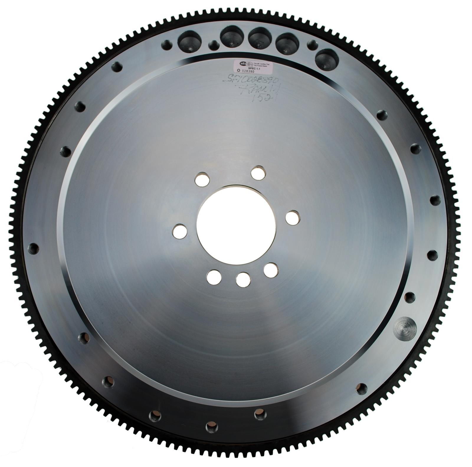 RAM Billet Steel 168-Tooth Flywheel 1521 Flywheel, Steel, 168-Tooth, External Engine Balance, 33.000 lbs., 2-Piece Rear Main Seal, SFI 1.1, Chevy, 454, Each