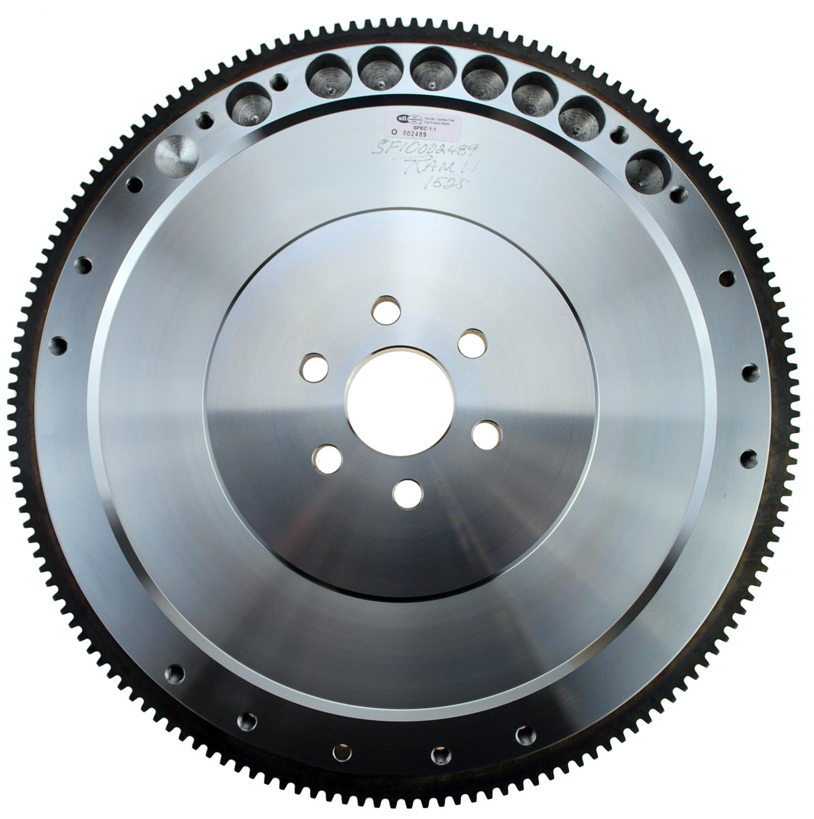 RAM Billet Steel 157-Tooth Flywheel 1525 Flywheel, Steel, 157-Tooth, External 50 oz. Engine Balance, 28.000 lbs., 1-Piece Rear Main Seal, SFI 1.1, Ford, 5.0L, Each thumbnail 2