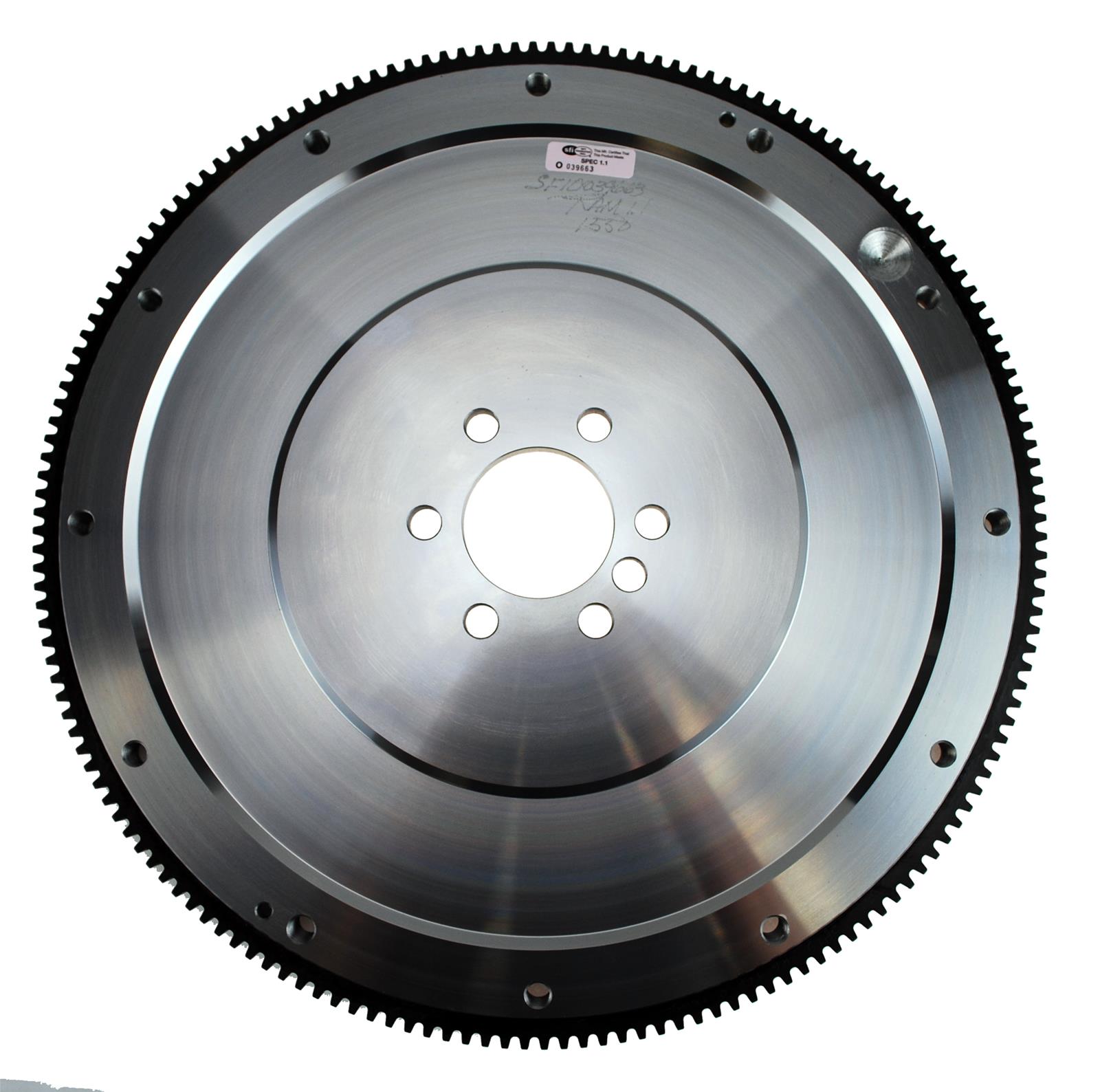 RAM Billet Steel 168-Tooth Flywheel 1550 Flywheel, Steel, 168-Tooth, Internal Engine Balance, 27.000 lbs., 1-Piece Rear Main Seal, SFI 1.1, Chevy Gen III/IV (LS-based engines), Each