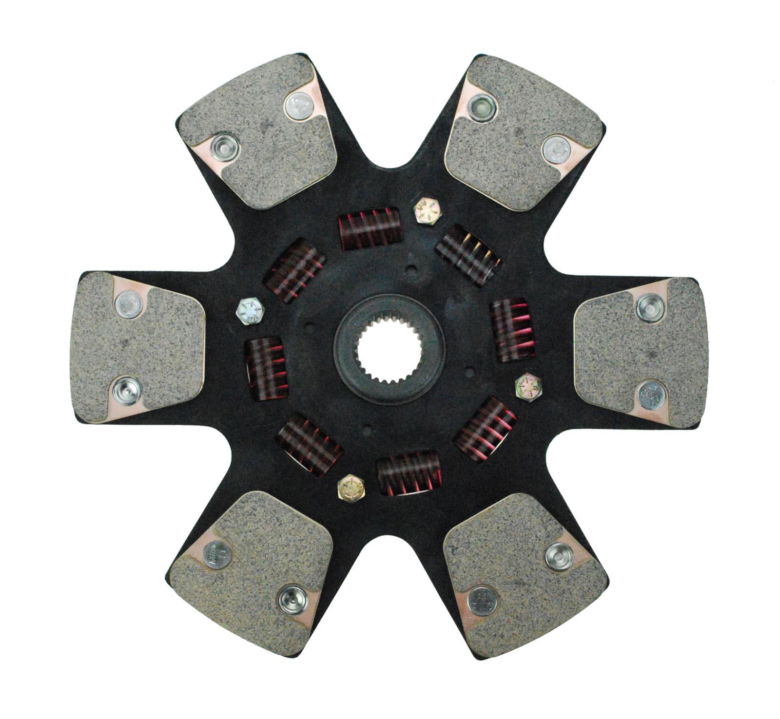 RAM 6000 Series Clutch Discs 6130 Disc, Sintered Bronze, 1 1/8 in. Diameter Shaft, 26-Spline, 11 in. Diameter Disc, Drag Race, Each thumbnail 2