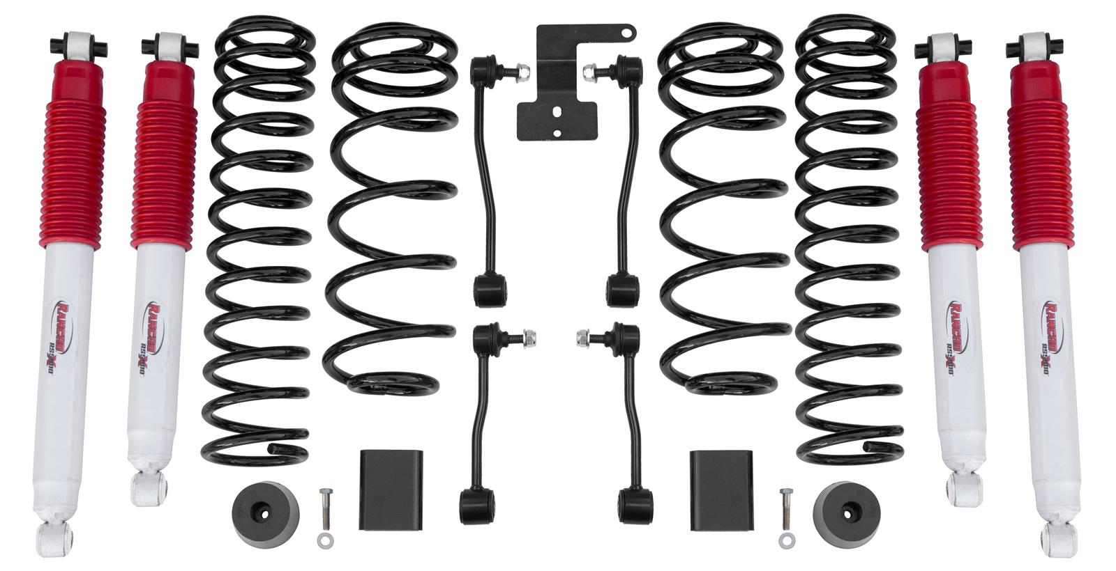 Rancho 18-20 Jeep Wrangler Fr and R Suspension System - Master Part Number - Two Boxes (1x rhoRS66121BR5-1, 1x rhoRS66121BR5-2)