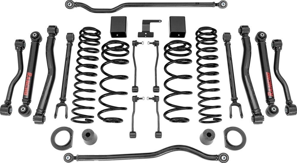 Rancho 18-20 Jeep Wrangler Fr and R Short Arm Suspension System - Master Part Number (1x rhoRS66125B-1, 1x rhoRS66125B-2, 1x rhoRS66125B-3)