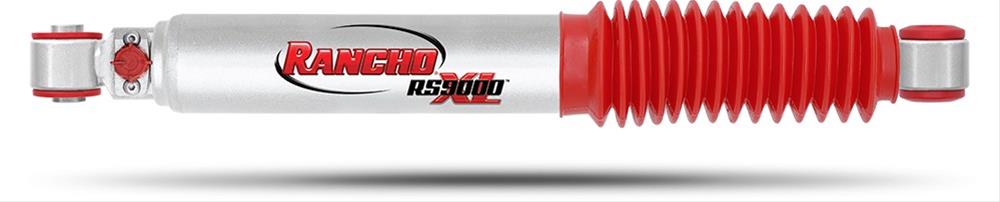 Rancho RS9000XL Shock Absorbers for 1984-2001 CHEROKEE - RS999245 Absorber, RS9000XL, Triple Tube, Gas Charged, 9 Way Adjustable Valving, Includes Red Boot, Each