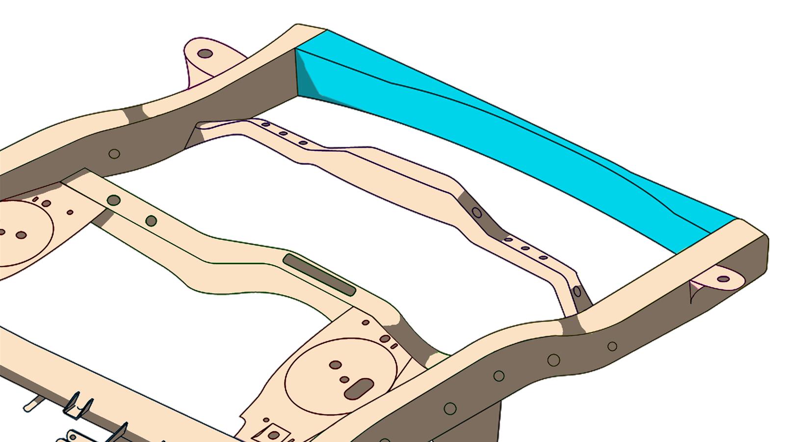 Rust Buster Frame Repair RB8423 Rust Buster Rear Hitch