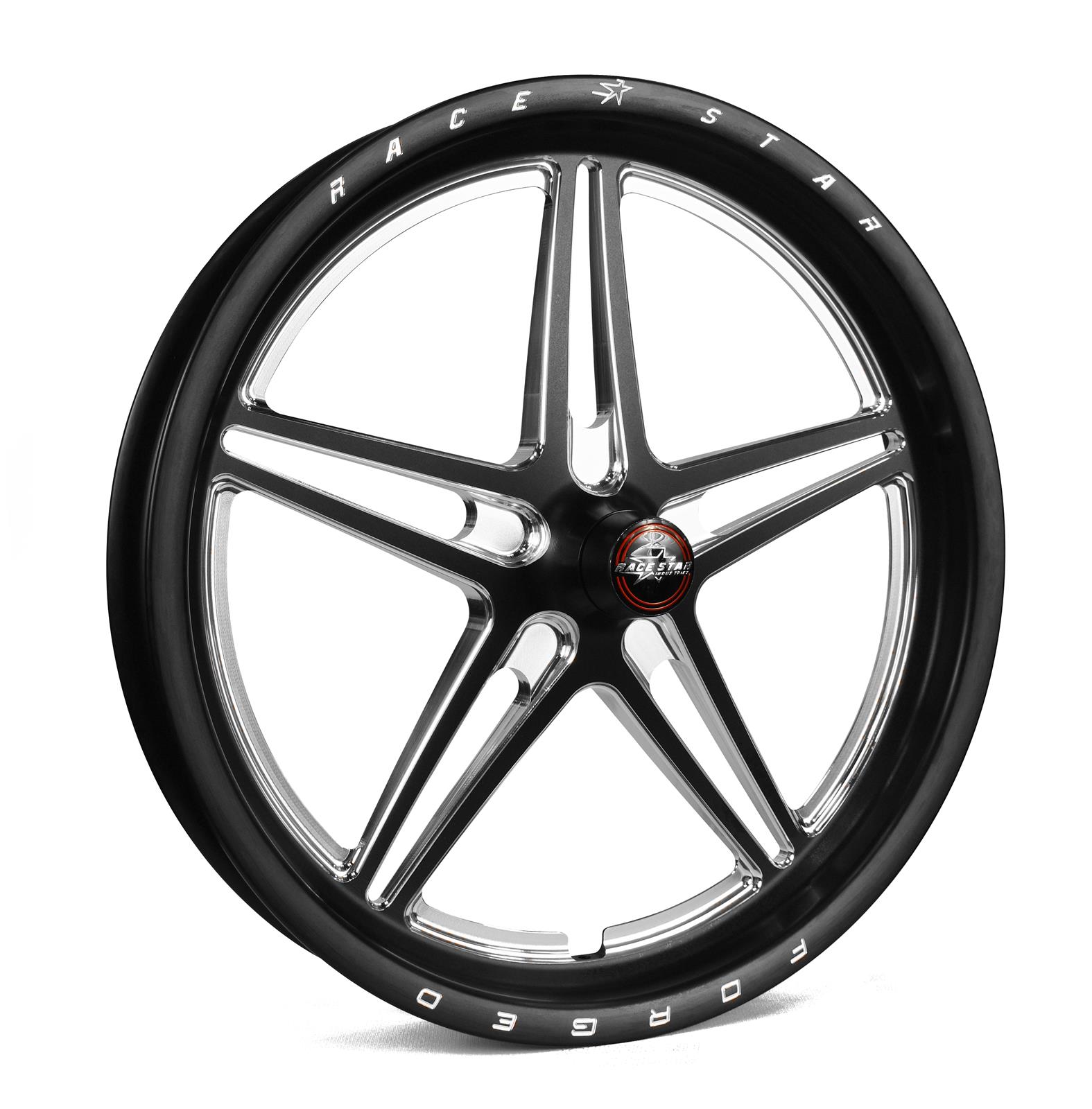 Race Star 63 Pro Forged 15x3.50 Spindle Mount SM Strange Wheel 1.7in. BS - Black Anodized/Machined