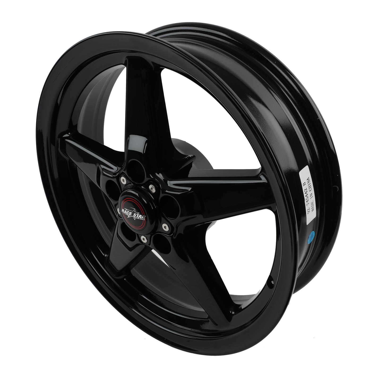 Race Star Industries 92-745442B* Race Star 92 Drag Star Gloss Black Wheels  | Summit Racing