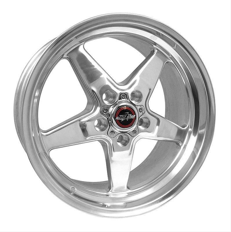 Race Star 92 Drag Polished Wheels 17x10.5 Wheel, Star, Aluminum, 5x4.75bs 7.40bc
