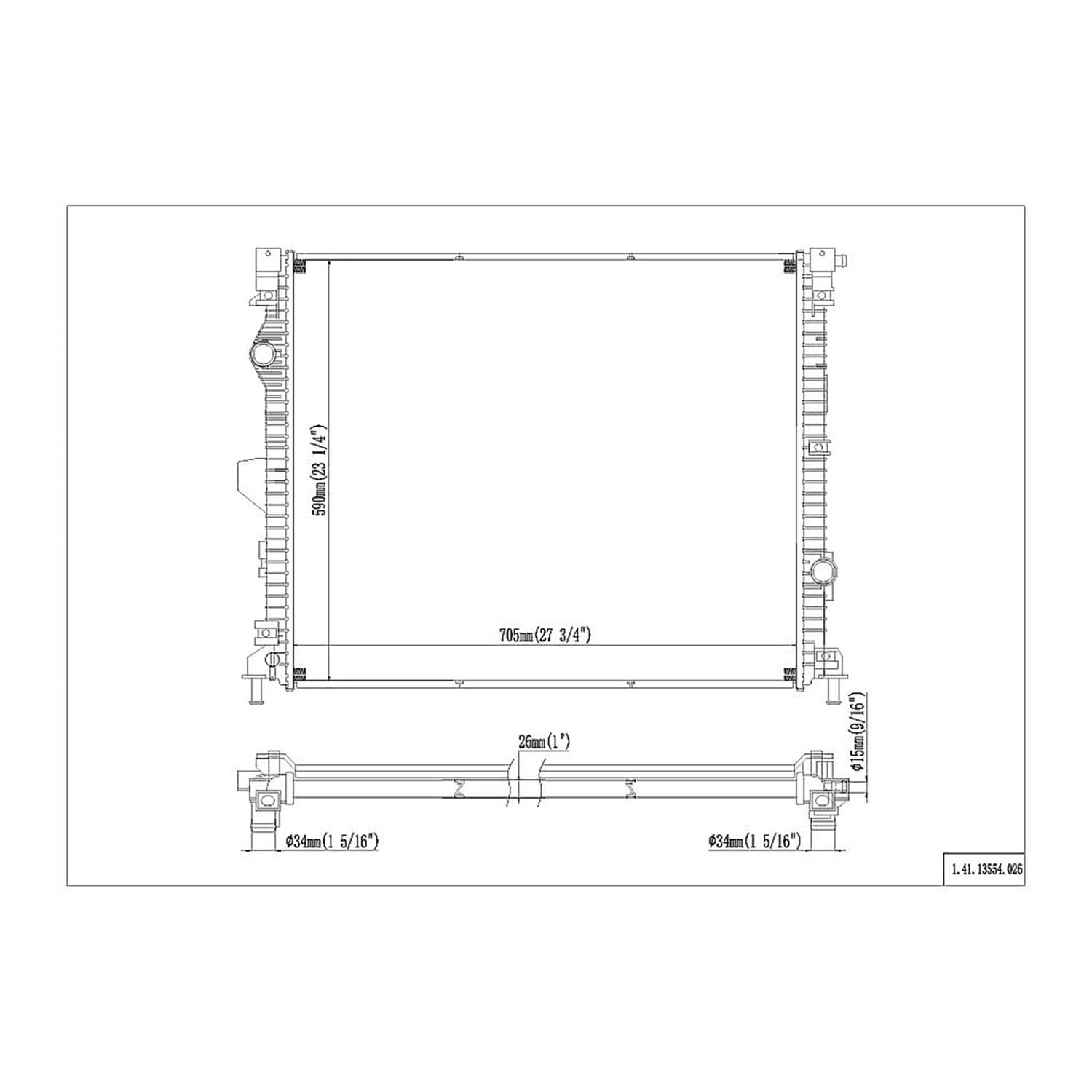 REACH COOLING GROUP 41-13554 Reach Cooling Radiators | Summit Racing