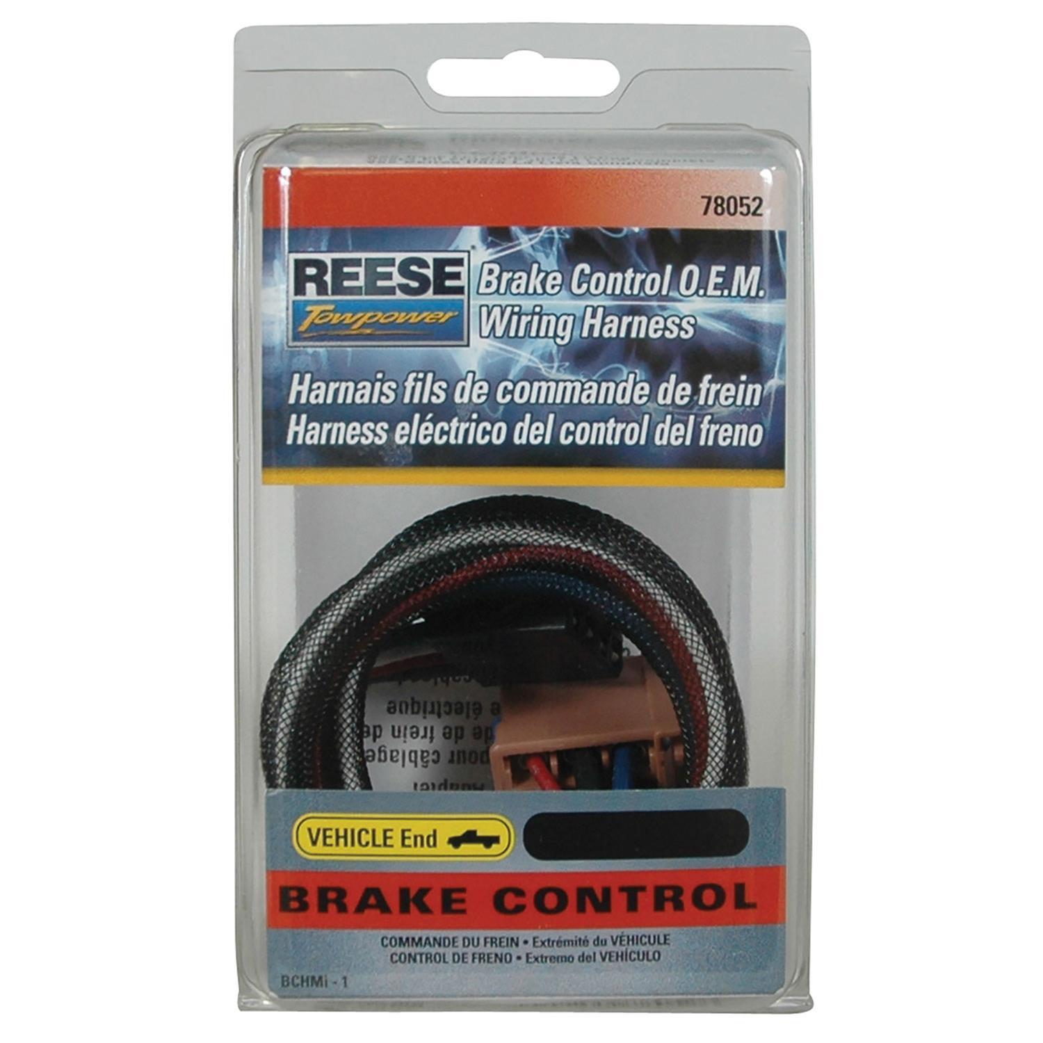 Reese Towpower 78052 Reese Towpower Brake Control Adapter Harnesses