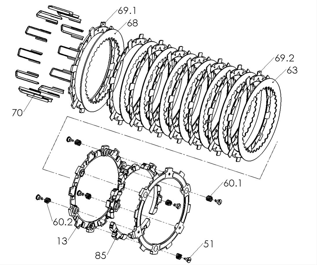 Rekluse Clutch RMS6357 Rekluse Clutch Radius X Clutch Kits Summit Racing
