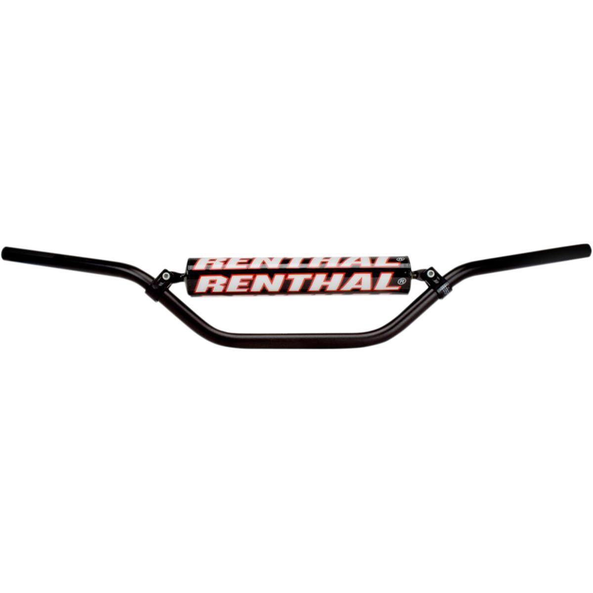 Renthal 7/8 in. Handlebars 613-01-BK-05-006 Handlebars, in., Enduro, Aluminum, Black Anodized, 0.875 Diameter, 32.870 Width, Each