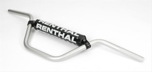Renthal 7/8 in. Handlebars 797-01-SI-08-219 Handlebars, 50cc Playbike Style, Aluminum, Silver Anodized, Diameter, 29.331 Width, Each