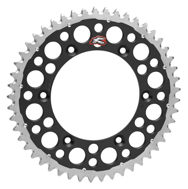Renthal Twinring Sprockets 1500-520-48GPBK Sprocket REN REAR TWINRING BLK 520-48 BLK