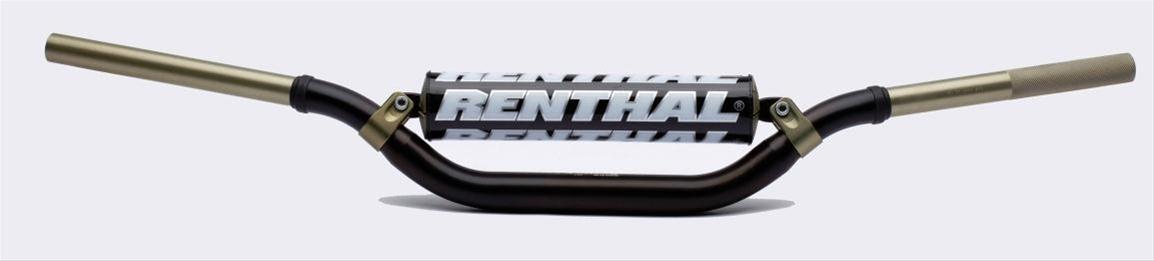 Renthal Twinwall Handlebars 922-01-BK-07-185 Handlebars, Twinwall, RC High Style, Aluminum, Black Anodized, 1.125 in. Diameter, 31.575 in. Width, Each